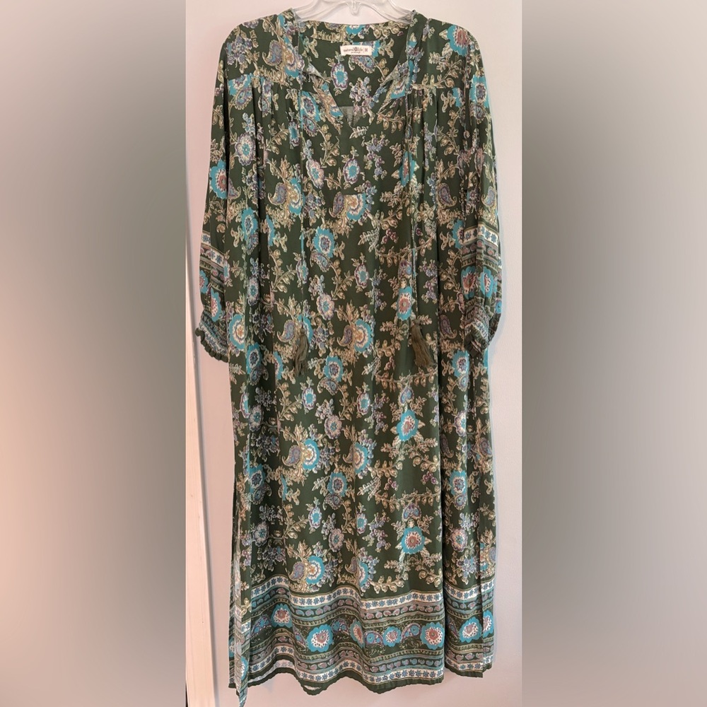 Natural Life paisley tunic maxi dress